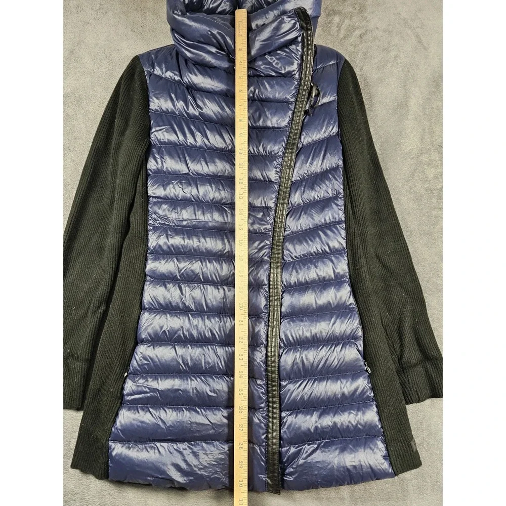 Calvin‎ Klein Performance Womens Small Navy Hybrid Puffer Duck Down Jacket Coat